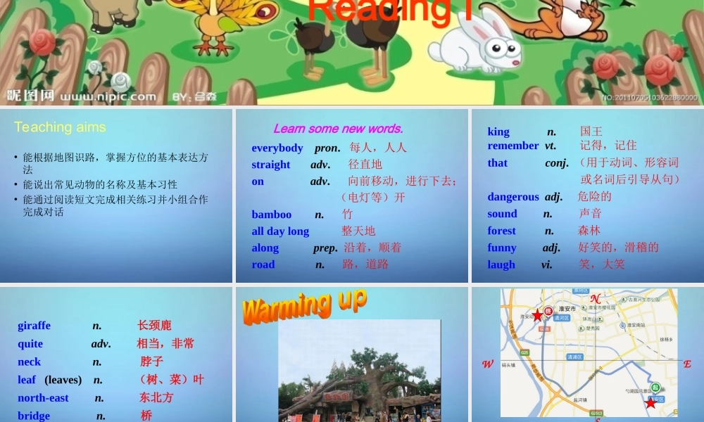 牛津译林初中英语七下Unit 4 Finding your way Reading 3课件 .ppt