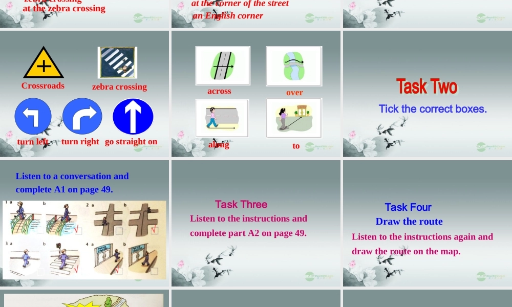 牛津译林初中英语七下Unit 4 Finding your way》Integrated skills课件 .ppt