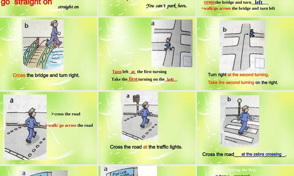 牛津译林初中英语七下Unit 4 Finding your ways Revision》课件 .ppt