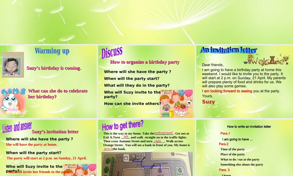 牛津译林初中英语七下Unit 4 Finding your ways Task》课件 .ppt