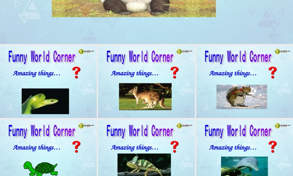 牛津译林初中英语七下Unit 5 Amazing things Welcome课件 .ppt