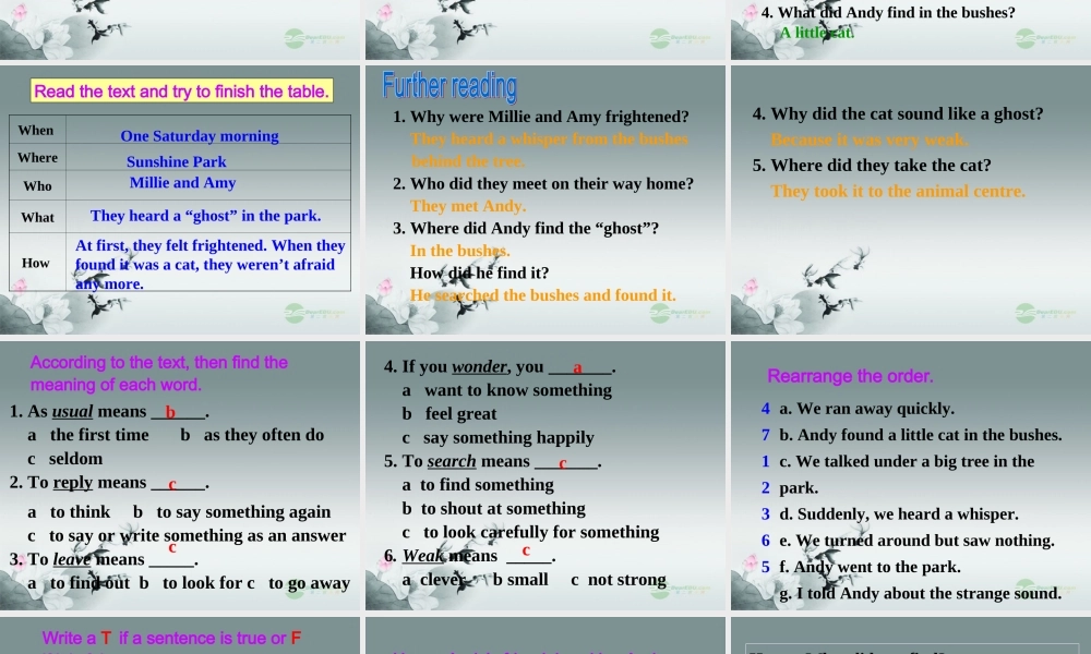 牛津译林初中英语七下Unit 5 Amazing things》Reading课件 .ppt