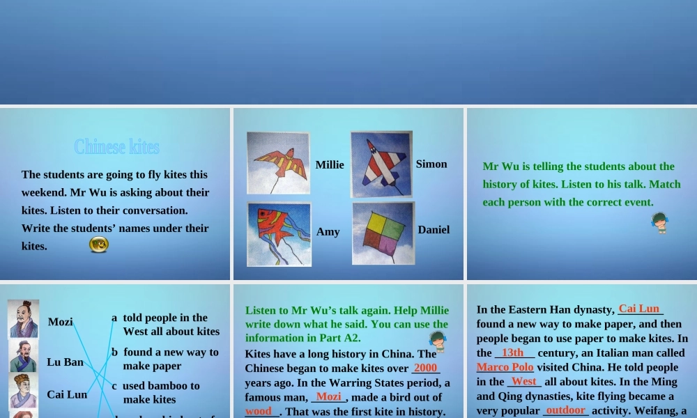 牛津译林初中英语七下Unit 6 Outdoor fun Integrated skills课件2 .ppt