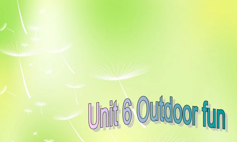 牛津译林初中英语七下Unit 6 Outdoor fun Reading II》课件 .ppt