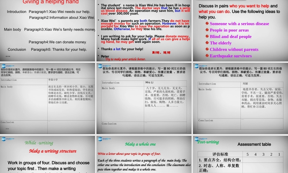 牛津译林初中英语七下Unit 6 Outdoor fun Task》课件 .ppt