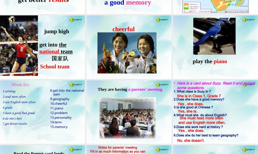 牛津译林初中英语七下Unit 7 Abilities Integrated skills课件 .ppt