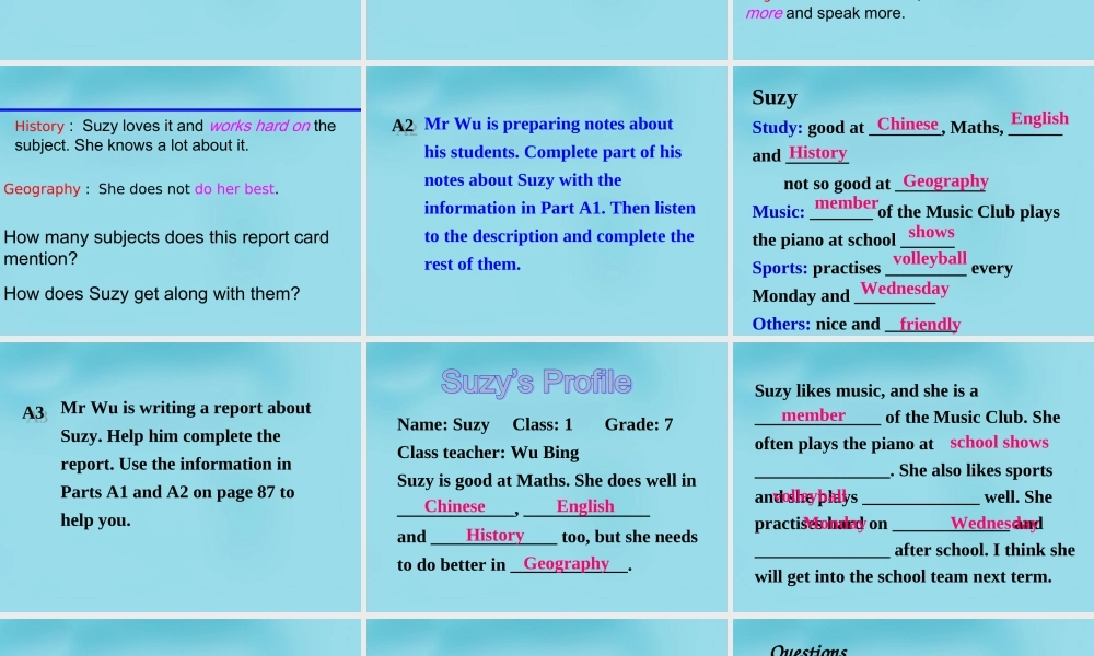 牛津译林初中英语七下Unit 7 Abilities Intergrated skills课件1 .ppt