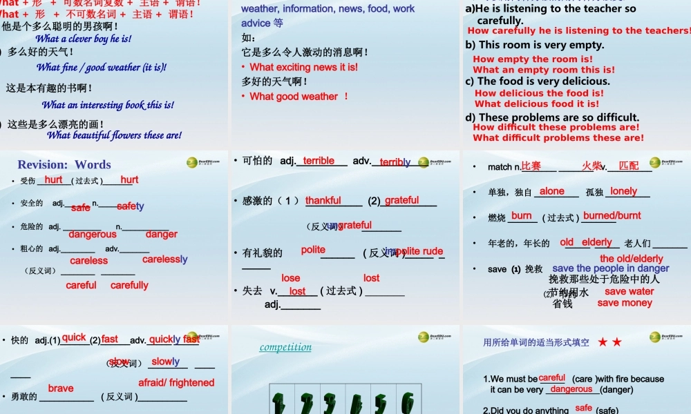 牛津译林初中英语七下Unit 7 Abilities Revision课件 .ppt