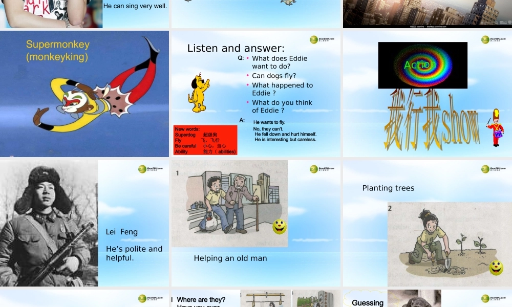 牛津译林初中英语七下Unit 7 Abilities The comic strip & Welcome to the unit课件 .ppt