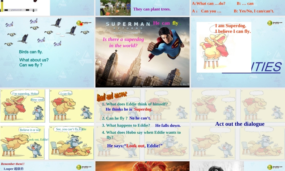 牛津译林初中英语七下Unit 7 Abilities Welcome课件 .ppt