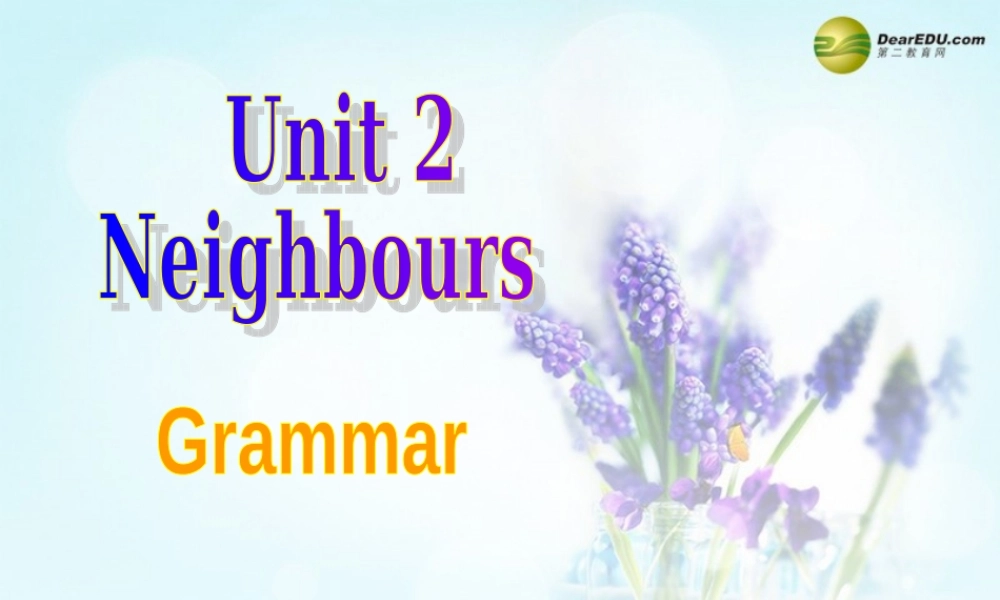 牛津译林初中英语七下Unit2 Neighbours Grammar课件 .ppt