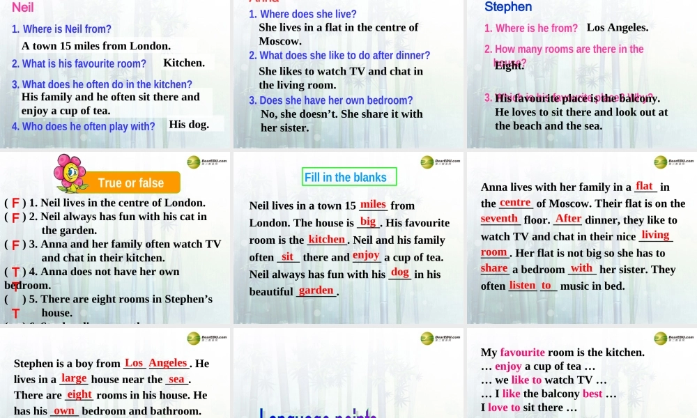牛津译林初中英语七下Unit1 Dream homes Reading课件 .ppt