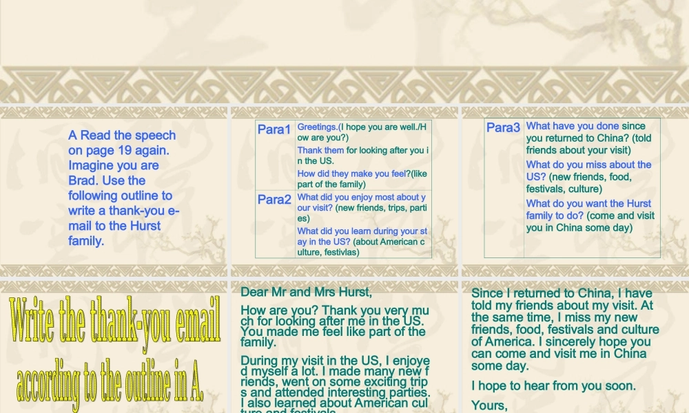 深圳市初中英语九年级级下Unit2 Culture shock教学课件 writing.ppt