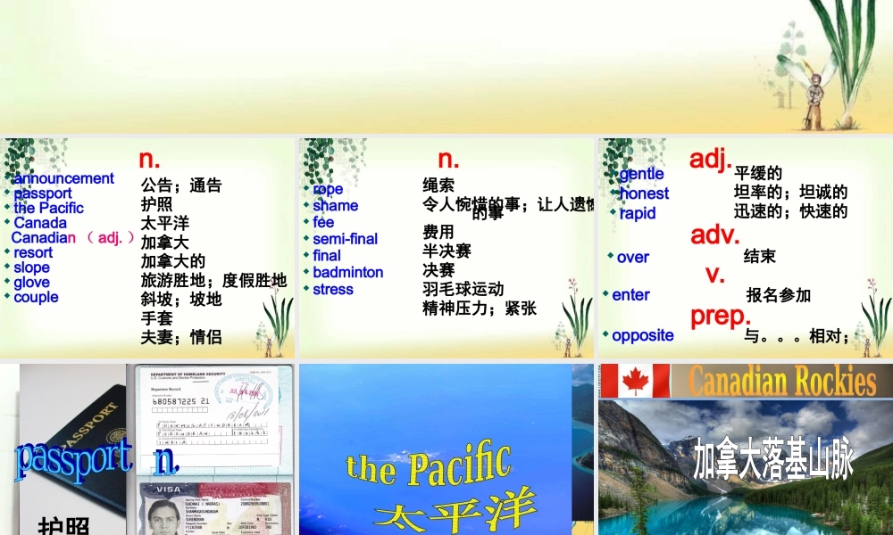 深圳市初中英语九年级级下Unit5 Sports教学课件 words.ppt
