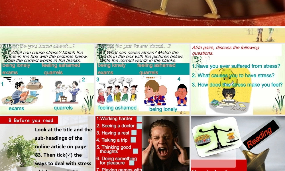 深圳市初中英语九年级级下Unit6 Caring for your health教学课件reading.ppt