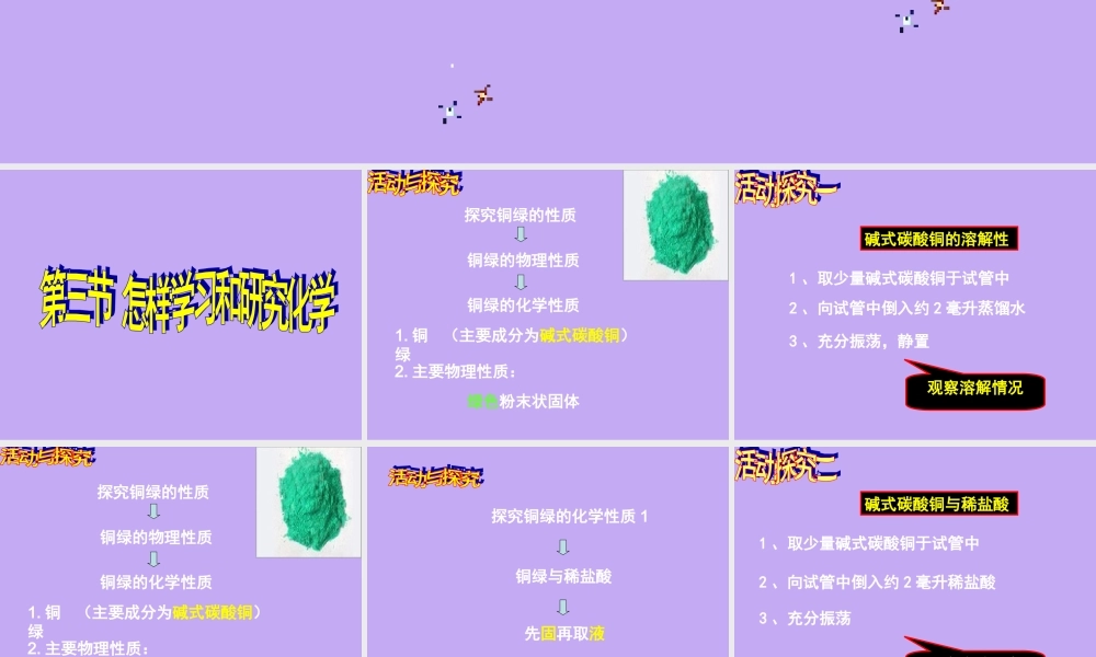 湘教初中化学九上《1单元2 如何学习化学》PPT课件.ppt