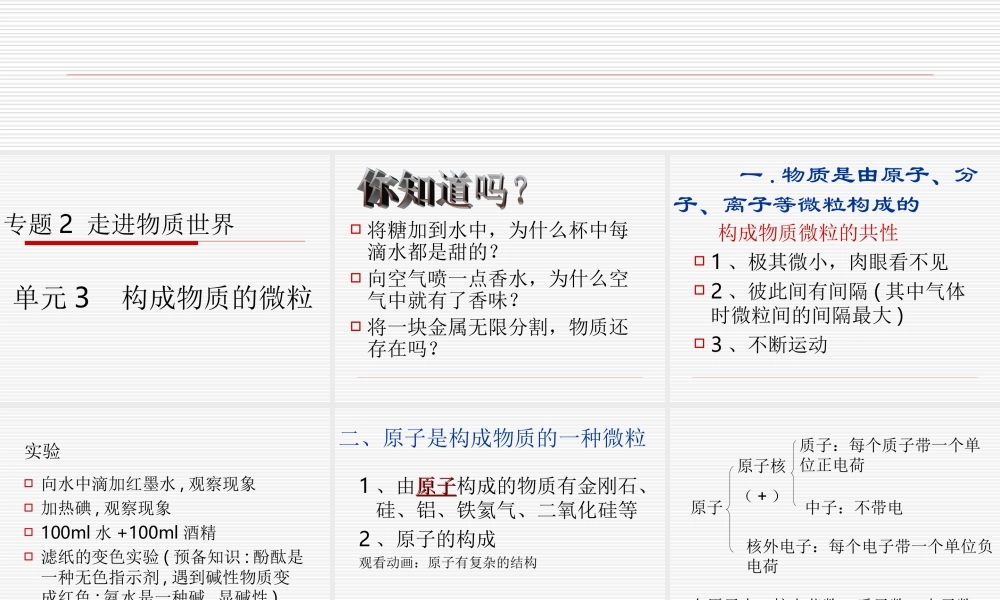 湘教初中化学九上《3单元1 构成物质的微粒》PPT课件 (13).ppt