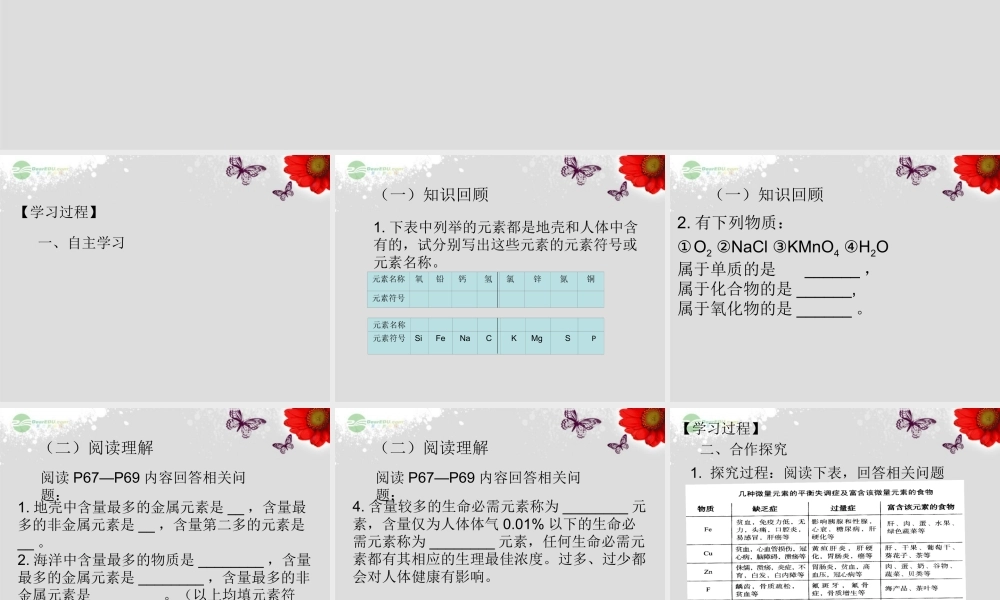 湘教初中化学九上《3单元2 组成物质的元素》PPT课件 (3).ppt