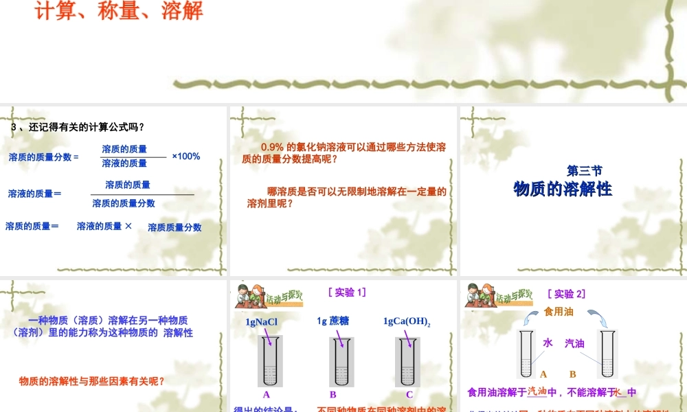 湘教初中化学九上《6单元2 物质的溶解性》PPT课件 (3).ppt
