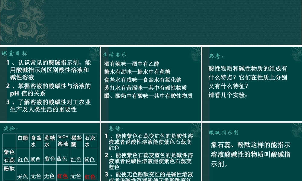 湘教初中化学九下《7单元1 酸性溶液和碱性溶液》PPT课件 (5).ppt
