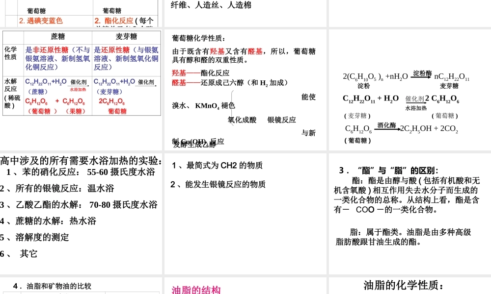 湘教初中化学九下《9单元1 生命必须的营养物质》PPT课件 (2).ppt