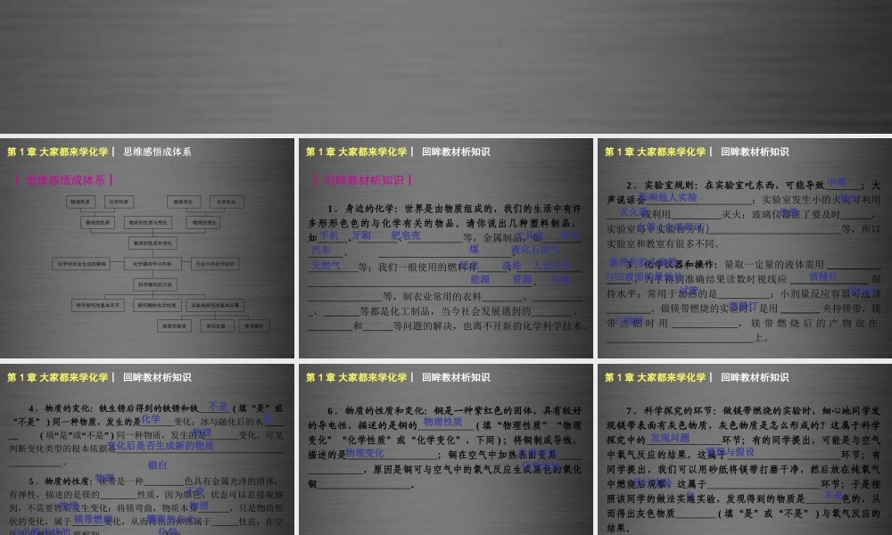 粤教初中化学九上《1.0第一章 大家都来学化学》PPT课件 (4).ppt