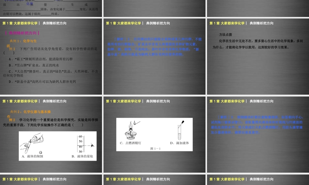 粤教初中化学九上《1.0第一章 大家都来学化学》PPT课件 (4).ppt
