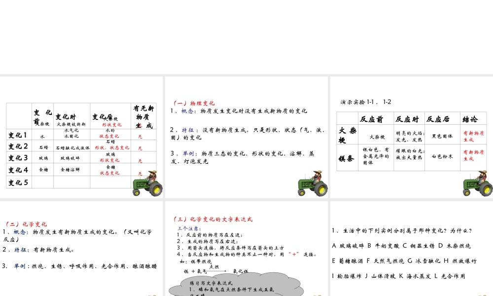 粤教初中化学九上《1.3 物质的变化》PPT课件 (4).ppt