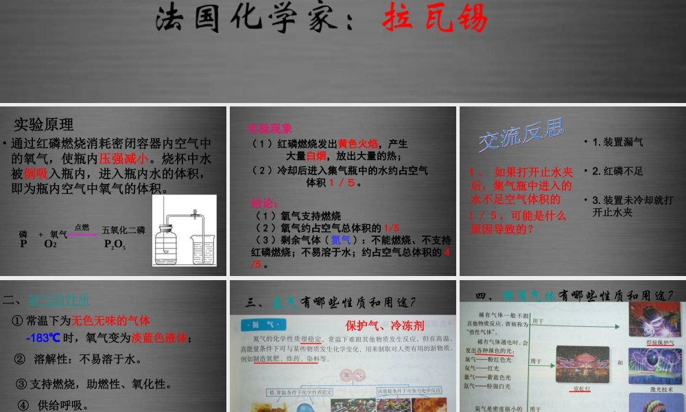 粤教初中化学九上《2.1 空气的成分》PPT课件 (11).ppt