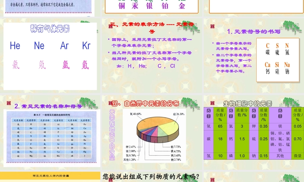 粤教初中化学九上《2.4 辨别物质的元素组成》PPT课件 (10).ppt