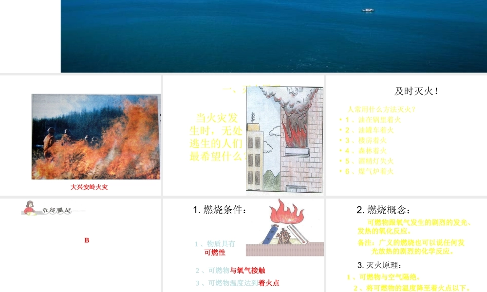 粤教初中化学九上《3.3 燃烧条件与灭火原理》PPT课件 (3).ppt