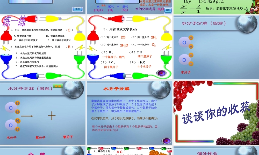 粤教初中化学九上《4.2 水的组成》PPT课件 (8).ppt