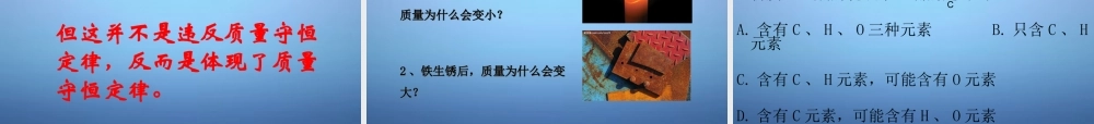 粤教初中化学九上《4.3 质量守恒定律》PPT课件 (7).ppt