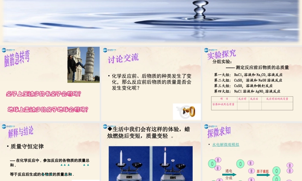 粤教初中化学九上《4.3 质量守恒定律》PPT课件 (4).ppt