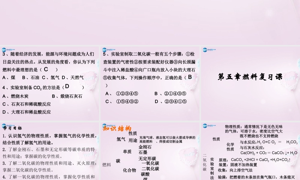 粤教初中化学九上《5.0第五章 燃料》PPT课件.ppt