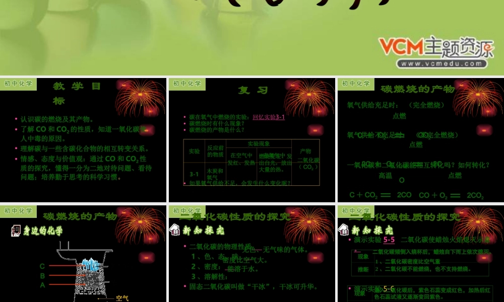 粤教初中化学九上《5.3 二氧化碳的性质和制法》PPT课件 (5).ppt