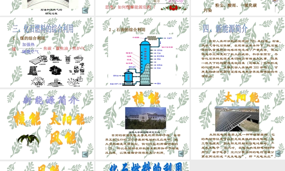 粤教初中化学九上《5.4 古生物的“遗产”—化石燃料》PPT课件 (3).ppt