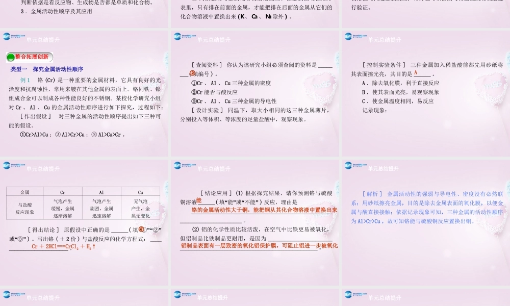 粤教初中化学九下《6.0第六章 金属》PPT课件 (1).ppt