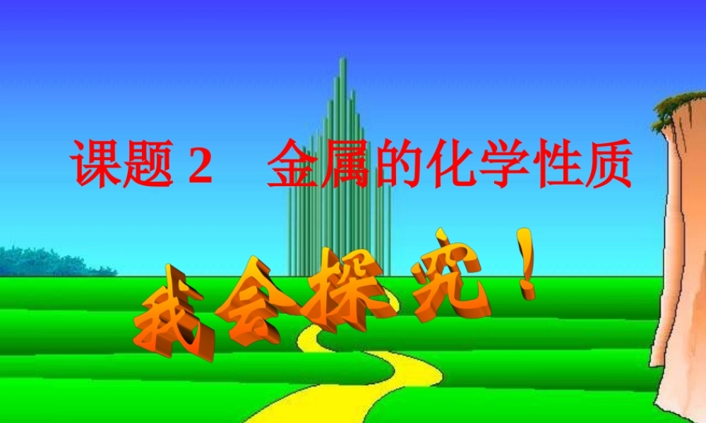 粤教初中化学九下《6.2 金属的化学性质》PPT课件 (2).ppt
