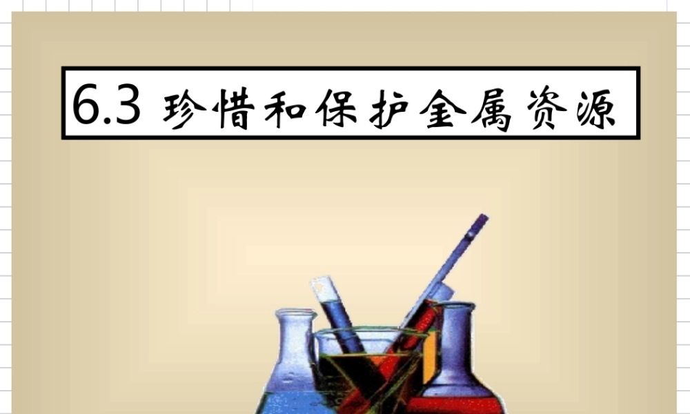 粤教初中化学九下《6.4 珍惜和保护金属资源》PPT课件 (5).ppt