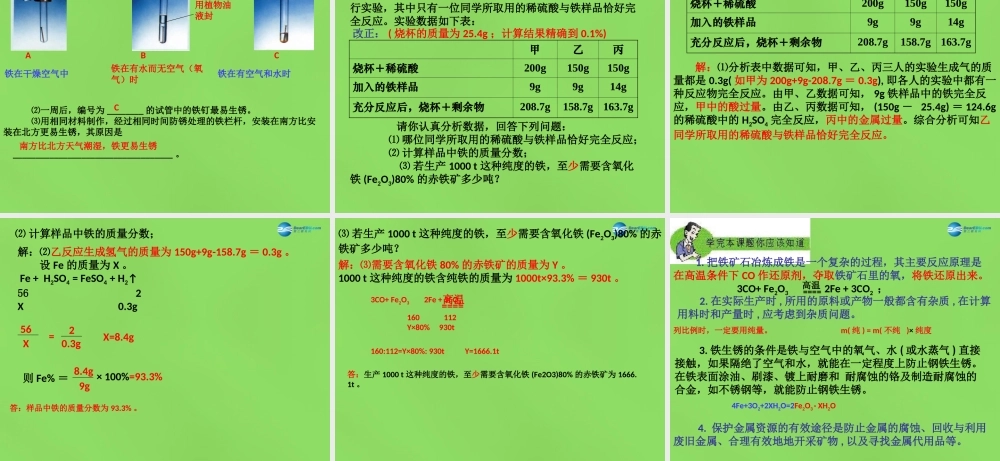 粤教初中化学九下《6.4 珍惜和保护金属资源》PPT课件 (10).ppt