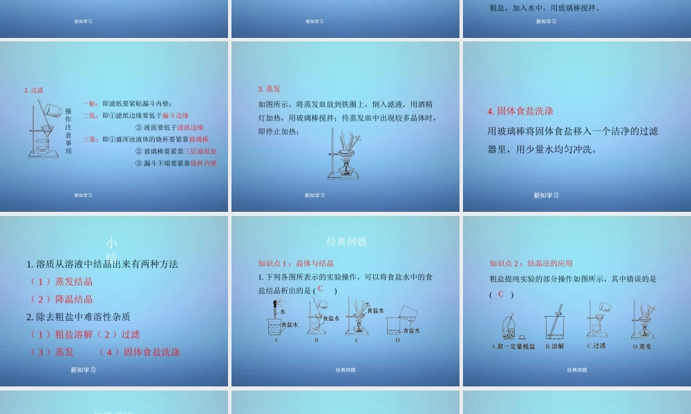 粤教初中化学九下《7.4 结晶现象》PPT课件 (2).ppt