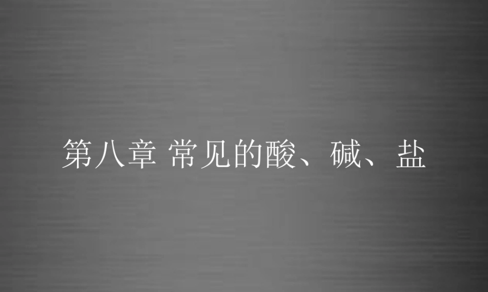 粤教初中化学九下《8.0第八章 常见的酸、碱、盐》PPT课件 (5).ppt