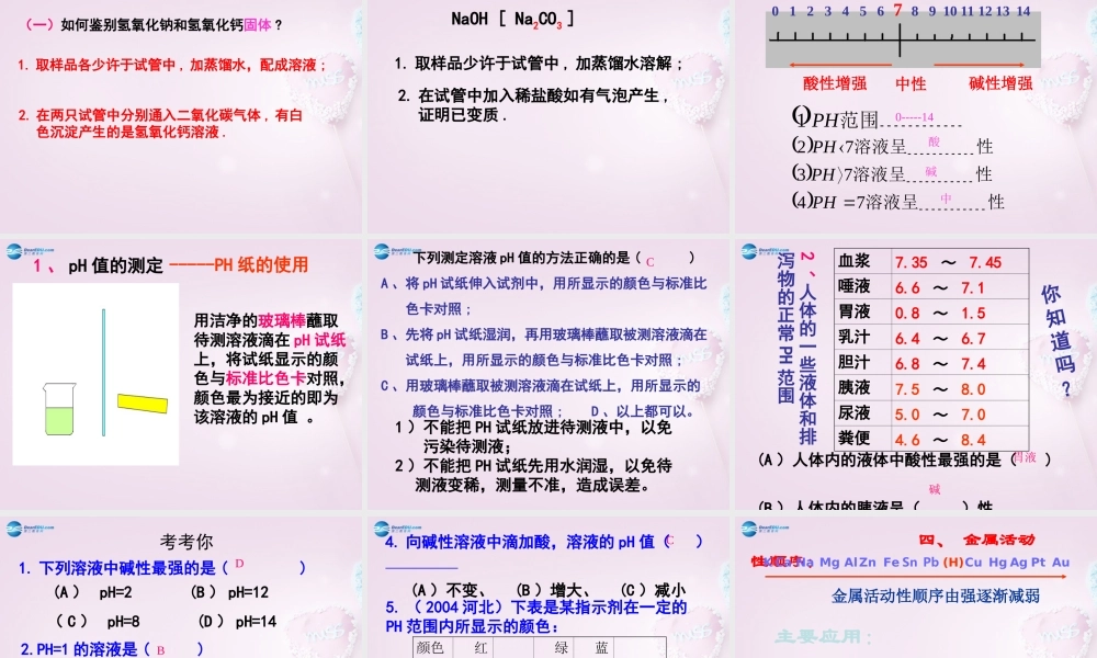 粤教初中化学九下《8.0第八章 常见的酸、碱、盐》PPT课件 (4).ppt