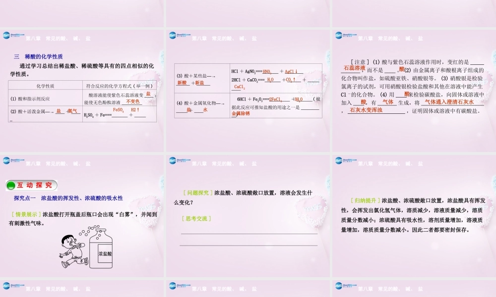 粤教初中化学九下《8.2 常见的酸和碱》PPT课件 (2).ppt