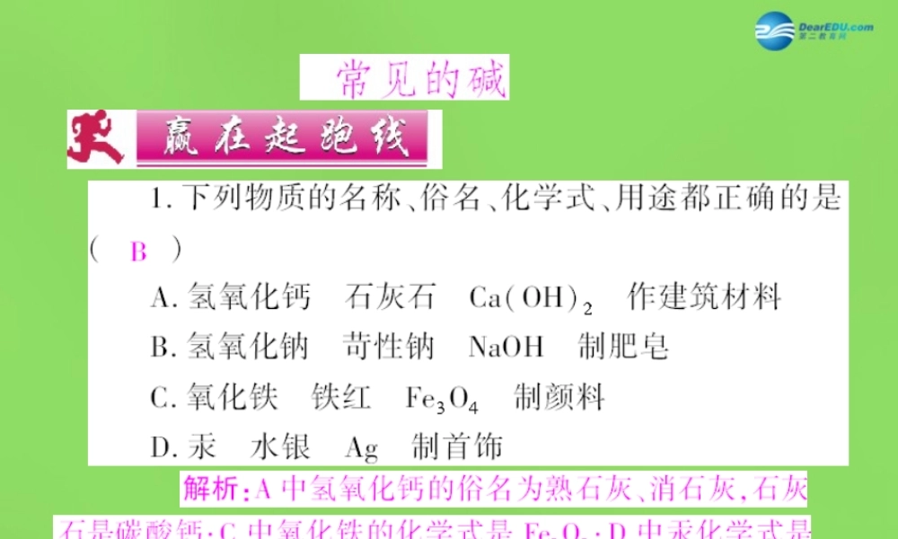 粤教初中化学九下《8.2 常见的酸和碱》PPT课件 (7).ppt