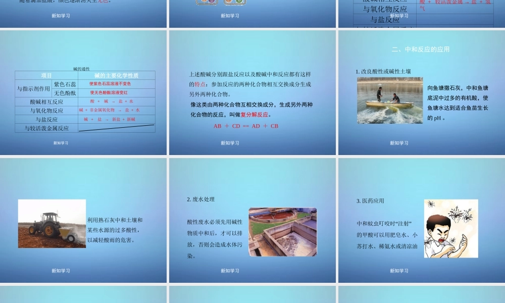 粤教初中化学九下《8.3 酸和碱的反应》PPT课件 (2).ppt