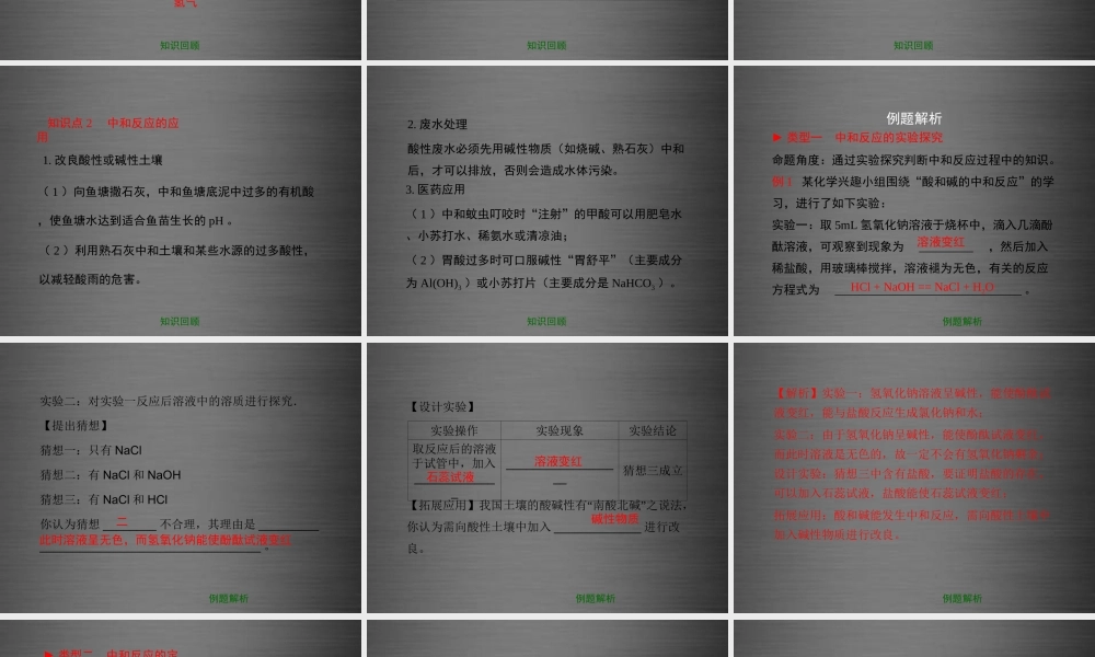 粤教初中化学九下《8.3 酸和碱的反应》PPT课件 (3).ppt