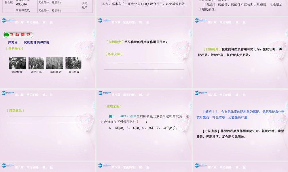 粤教初中化学九下《8.5 化学肥料》PPT课件 (2).ppt