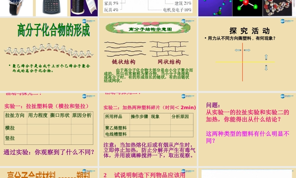 粤教初中化学九下《9.2 化学合成材料》PPT课件 (3).ppt